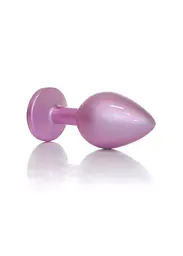Анальна пробка - Jewellery Pearl Pink Plug Clear M - мініатюра 3
