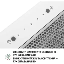 Витяжка Perfelli BIS 58844 WH 1200 LED - мініатюра 6