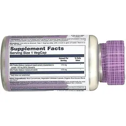 Екстракт насіння розторопші Solaray Milk Thistle Seed Extract 175 мг 60 веганських капсул - мініатюра 3