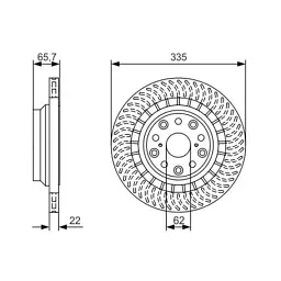 Гальмівний диск Bosch 0 986 479 T35 - мініатюра 2
