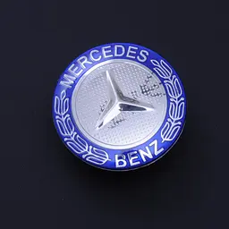 Емблема для Mercedes 52 мм металева скотч