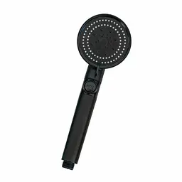 Лійка для душу Pressurized Shower Black, чорна, з турбовентилятором і шлангом 145 см - мініатюра 5