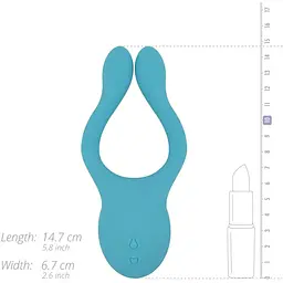 Вібратор для пар Cala Azul Dani I Couples Vibrator - мініатюра 7