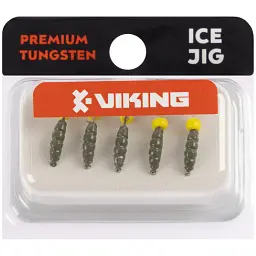 Мормишка вольфрамова Viking Fishing Shrimp+bead 0.64g 8mm Olive+Y (5шт) - мініатюра 2