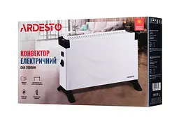 Конвектор ARDESTO 2,0 кВт підлоговий, площа обігріву 20 кв.м., Білий (CHK-2000MW) - мініатюра 8