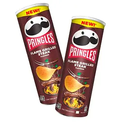 Набір чипсів Pringles Flame Grilled Steak зі смаком стейка на грилі 330 г (165 г x 2 шт.)
