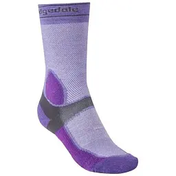 Шкарпетки Bridgedale Mountain Bike Summer Weight T2 Coolmax Sport Boot Women's Purple/Gray S (1053-710358.340.S)