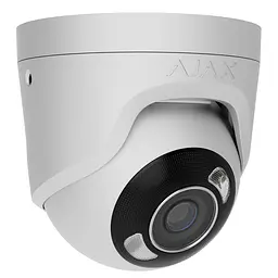 IP-Камера дротова TurretCam HL white, 8мп, 2.8мм, гібридне підсвічування IR 50м, білий Led 50м, Ajax teh0015977 - мініатюра 5