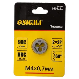 Плашка Sigma М4x0.7мм (1604121) - мініатюра 3