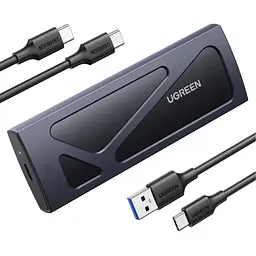 Кишеня зовнішня Ugreen CM578 M.2NVME Hard Drive Enclosure 10Gbps Black (15512)