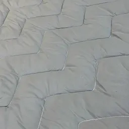Одеяло двуспальное двустороннее летнее из холофайбера Leri Max 21539 180х210 см графитовое - мініатюра 4