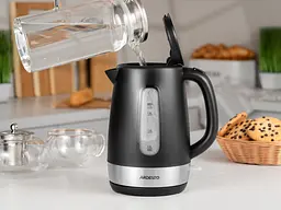 Електрочайник Ardesto Strix 1.7 л чорно-сріблястий (EKL-F19B) - мініатюра 6