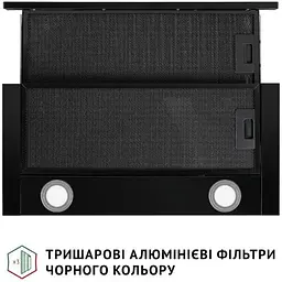 Витяжка телескопічна Perfelli TL 6212 Full BL 700 LED - мініатюра 6