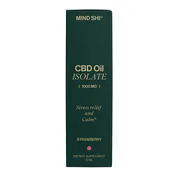 Ізолят канабідіолу Mind Shi CBD Oil Isolate Strawberry 1000 мг 10 мл - мініатюра 5