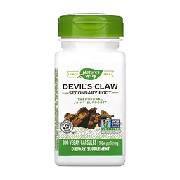 Трави Nature's Way Кіготь Диявола (Гарпагофітум), 480 мг, Devil''s Claw, Secondary Root, 100 (NWY-12350)
