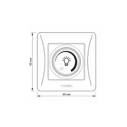 Світлорегулятор Videx BINERA LED 200Вт чорний граф (VF-BNDML200-BG) - мініатюра 5