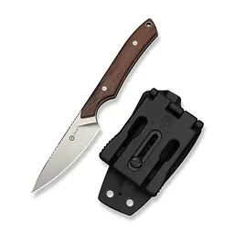 Ніж фіксований кишеньковий Civivi High Grass Field Knife (7,4 см) 14C28N / Wood дерево з чохлом - мініатюра 4