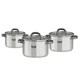 Набір каструль Prime Chef Krauff 6 предметів + Сковорода для млинців Hamburg 24 см