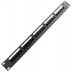 Патч-панель 19" телефонна 1U, 25xRJ-45, Cat.3, DUAL type Voltronic (PPU25-1U)