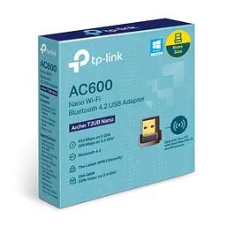 Адаптер бездротовий Wi-Fi + Bluetooth TP-Link Archer T2UB nano AC600 BT 4.2 USB2.0 - мініатюра 2
