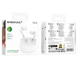 Бездротові TWS навушники Borofone FQ10 Joyful White - мініатюра 2