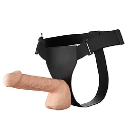 Страпон Baile Ultra Passionate Harness 10.2", 26 см (тілесний) - мініатюра 8