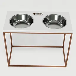 Hollky Base XL40 — миски на підставці для великих собак (2 × 1,8 л, висота 40 см) - мініатюра 3