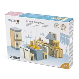 Дерев'яні меблі для ляльок Viga Toys PolarB Кухня та їдальня (44038) - мініатюра 2