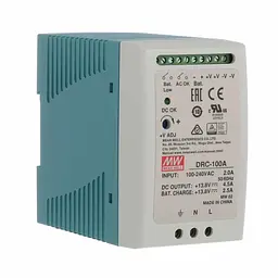 Блок живлення з функцією UPS DRC-100A Mean Well на DIN-рейку (43-00533) - мініатюра 2