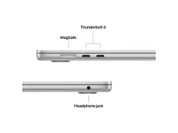 Ноутбук Apple MacBook Air 15 2026 M5/10CPU/10GPU/32GB/512GB Silver (Z1LQ000RF) - мініатюра 8