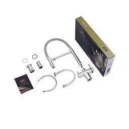 Змішувач для кухні з підключенням до фільтру Kroner KRP Edelstahl Klassisch - ESG03815GRA CV027934 Нержавіюча сталь - мініатюра 8