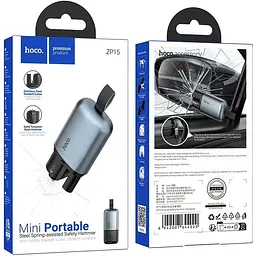 Автомобільний молоток Hoco ZP15 King Metal Gray (6942007644020) [135350] - мініатюра 7