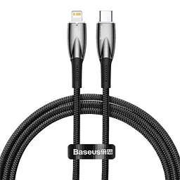PD Кабель Baseus Glimmer Series Fast Charging Data Cable Type-C to iP 20W 1m чорний CADH000001