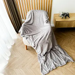Плед LeLit гладкофарбований 200х220 см сірий (le2000000281032) - мініатюра 6