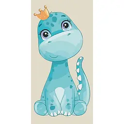 Картина по номерам ART CRAFT Cute dino 40x80 см Разноцветный (PM-194-K-1503)