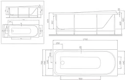 Ванна акрилова AM.PM Like A0 170х70 (W80A-170-070W-A) - мініатюра 9