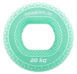 Еспандер кистьовий силіконовий PowerPlay PP-4333 Hand Grip Medium 20 кг Зелений (PP_4333_Green_20kg) - мініатюра 1