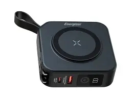 Зовнішній акумулятор (Power Bank) Energizer 10000mAh QI-15W + USB-C 20W Black (QM10001AC)