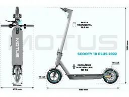 Електросамокат Motus Scooty 10 Plus 2022 - мініатюра 10