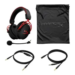 Навушники HyperX Cloud Alpha, Black/Red, 3.5 мм, мікрофон з шумопоглинанням, динаміки 50 мм, вбудований регулятор гучності (4P5L1AM) - мініатюра 3
