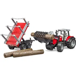 Трактор Bruder John Deere з навантажувачем та причепом 1:16 (03155) - мініатюра 4