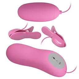 Набір секс іграшок Pretty Love Electric Shock Vibro-Bullets 3 шт. рожевий - мініатюра 2
