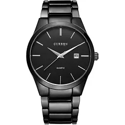 Годинник наручний Curren 8106 Black (18683)