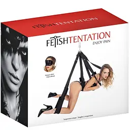 Секс-гойдалки Fetish Tentation Suspension Straps (чорний)
