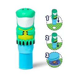 Набір з блокнотом та штампом з наліпками Melissa & Doug Sticker WOW Динозавр (SM93205/6074899) - мініатюра 2