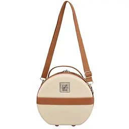 Бьюті-кейс Semi Line 5L Ecru/Brown (T5670-1), Бежевий - мініатюра 3