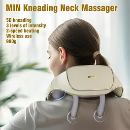 Масажер для шиї Deep Tissue Electric 3 режими масажу 2 температури 5D - мініатюра 3