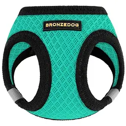 Шлея для собак Bronzedog Mesh Vest, розмір 4XS, 20х24 см, ментолова - мініатюра 2
