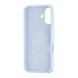 Чохол Silicone Case Full Cover with MagSafe iPhone 16 Mist Blue - мініатюра 2