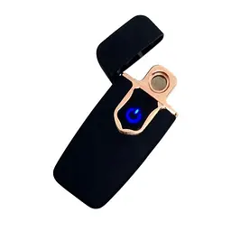 Електрична запальничка ZGP 712 спіральна USB, металева, чорна